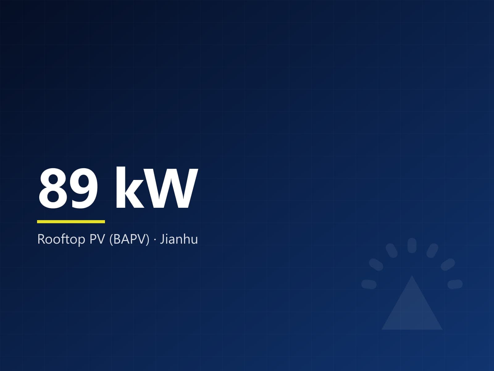 89 kW rooftop PV, Hengji Town Central Primary School