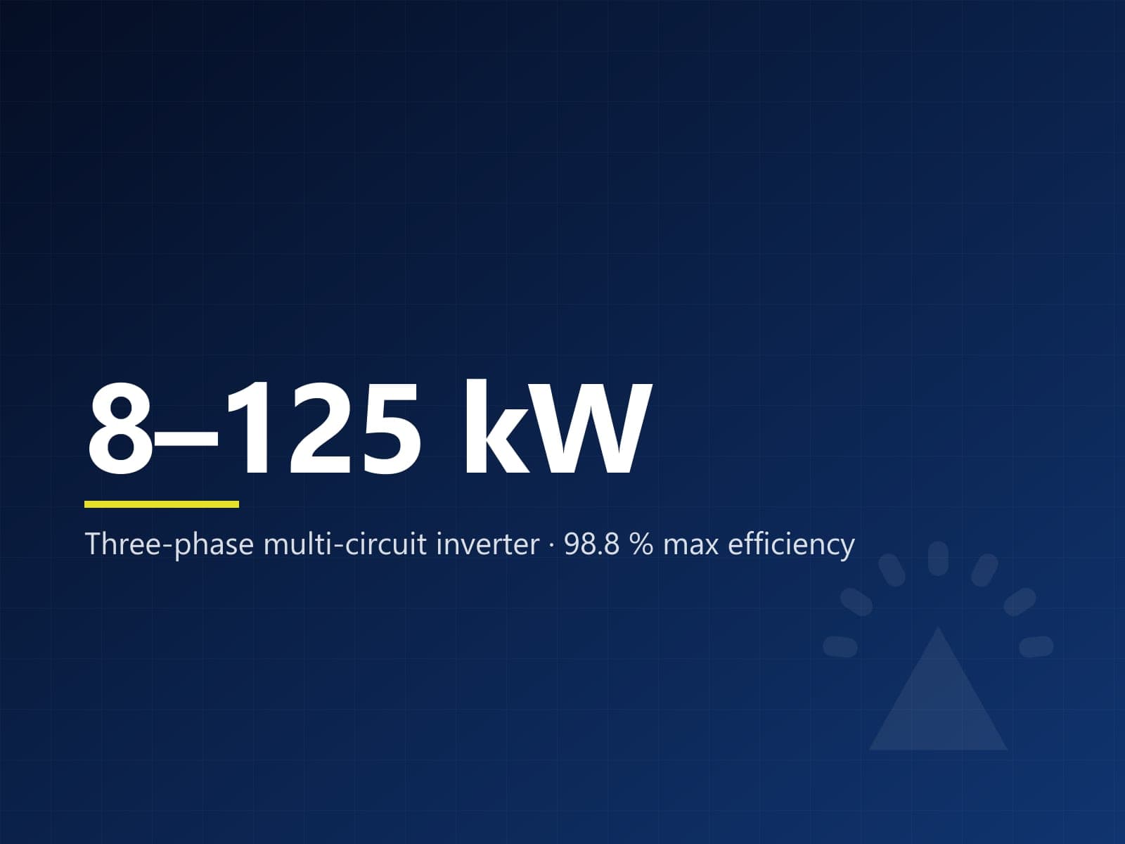 Three-Phase Multi-Circuit Inverter · 8–125 kW