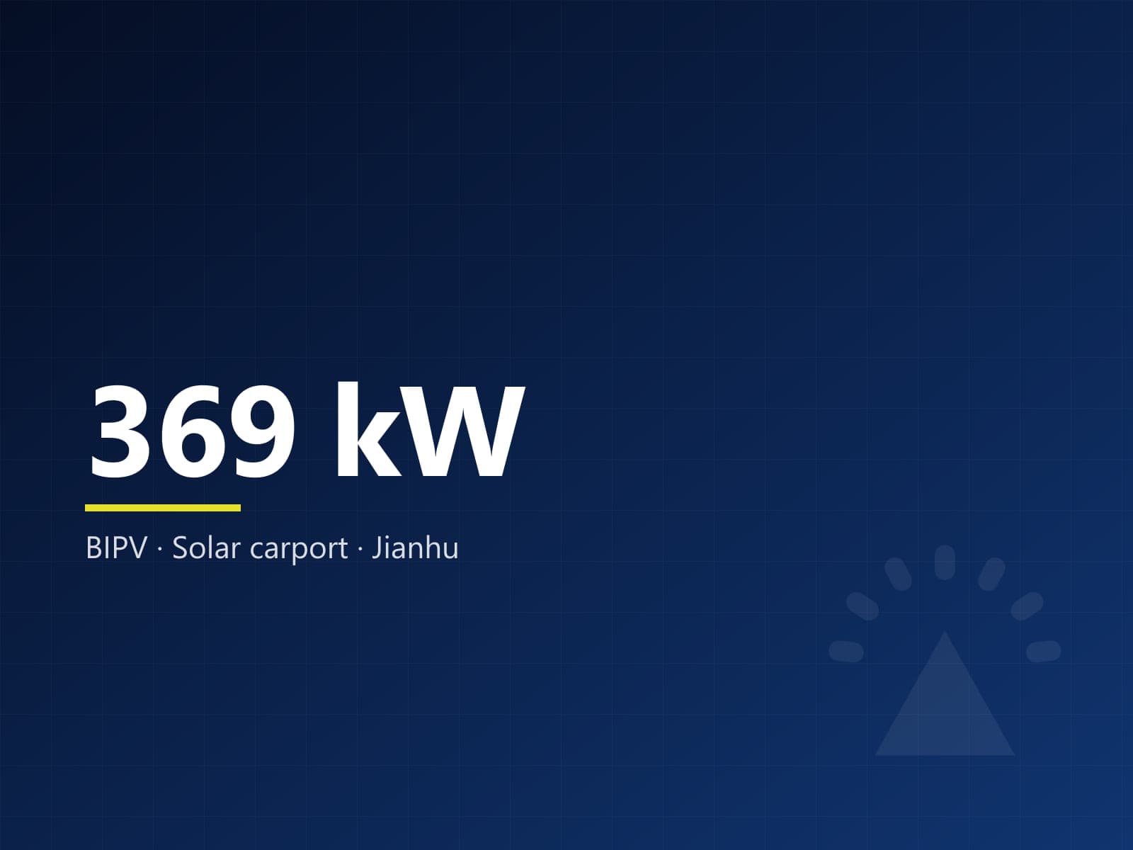 369 kW BIPV solar carport, Jianhu Science & Innovation Tower