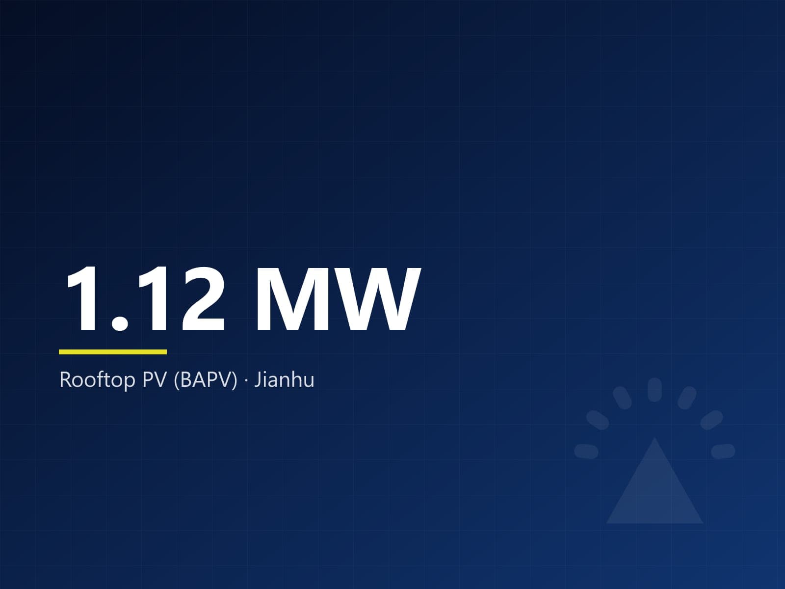 1.12 MW rooftop PV, Jianhu County Water Company