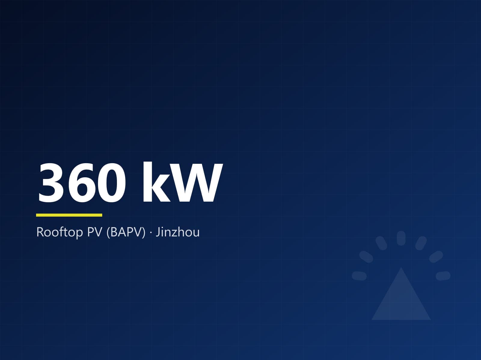 360 kW rooftop PV, Jinzhou Sunshine Garden