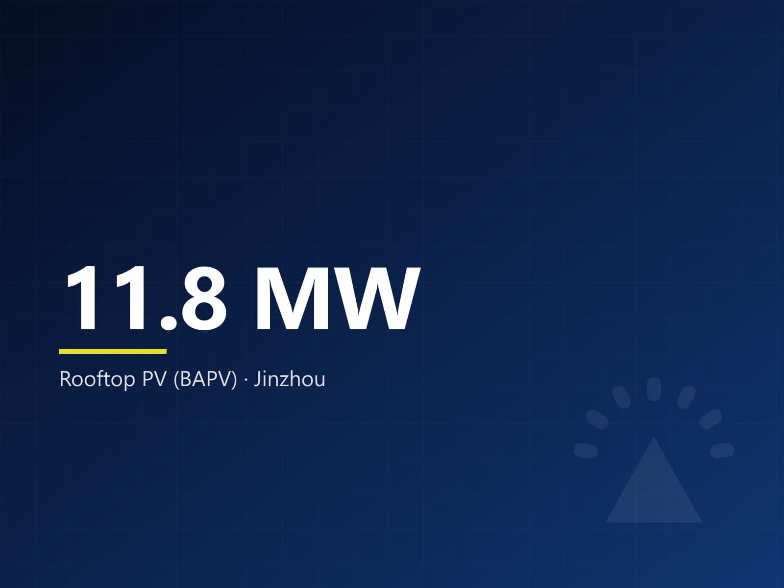 11.8 MW rooftop PV across our Jinzhou manufacturing park