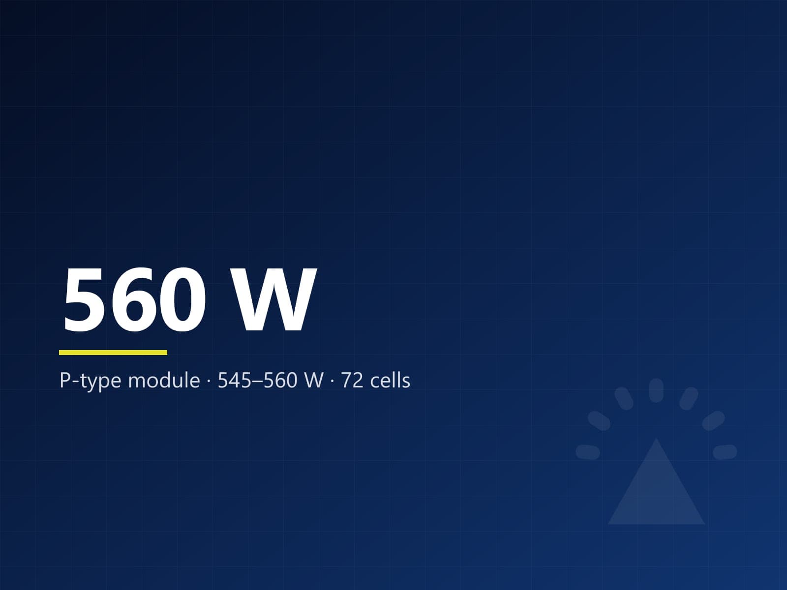 P-Type Module · 560 W