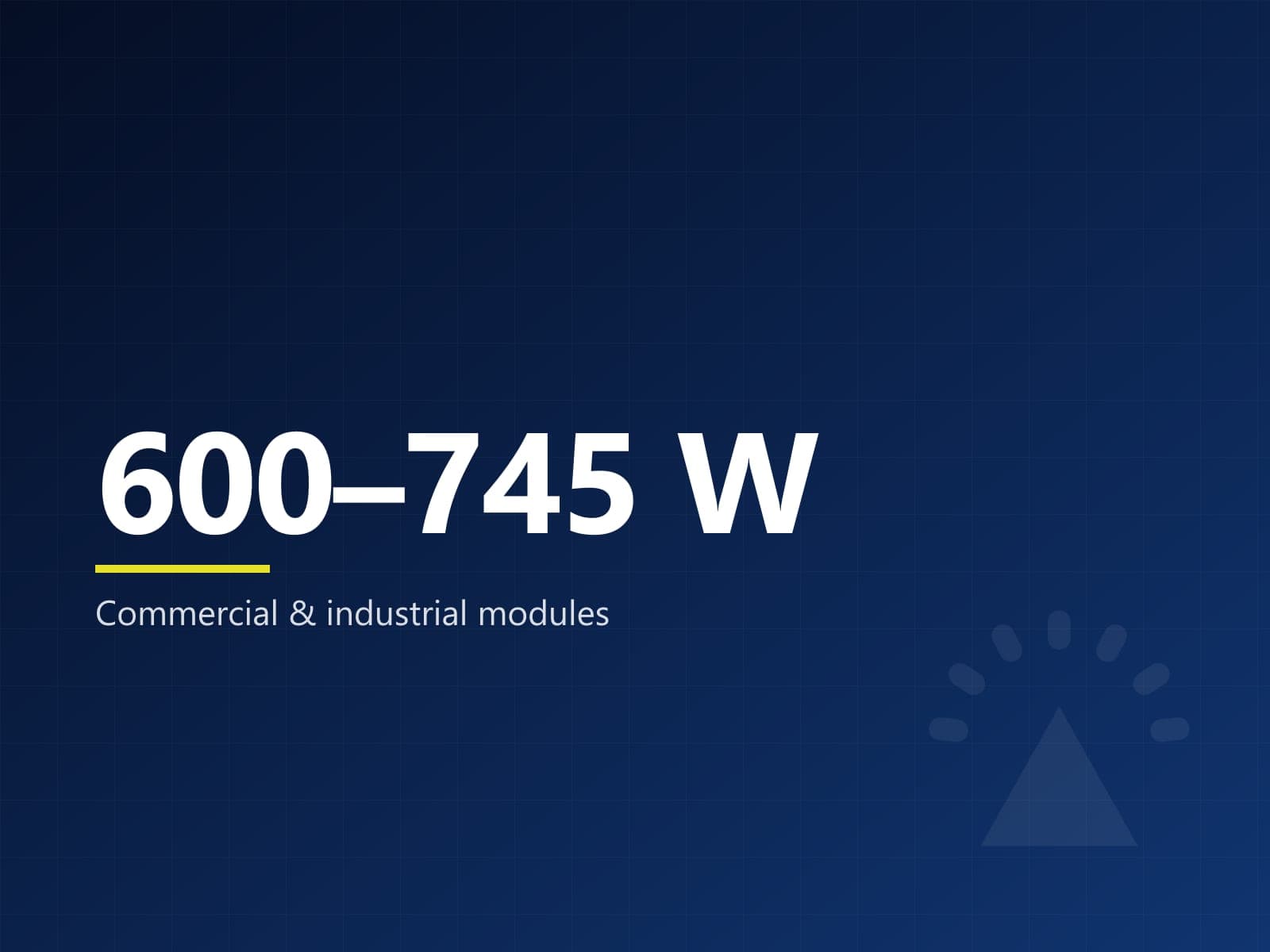 Commercial & Industrial Modules